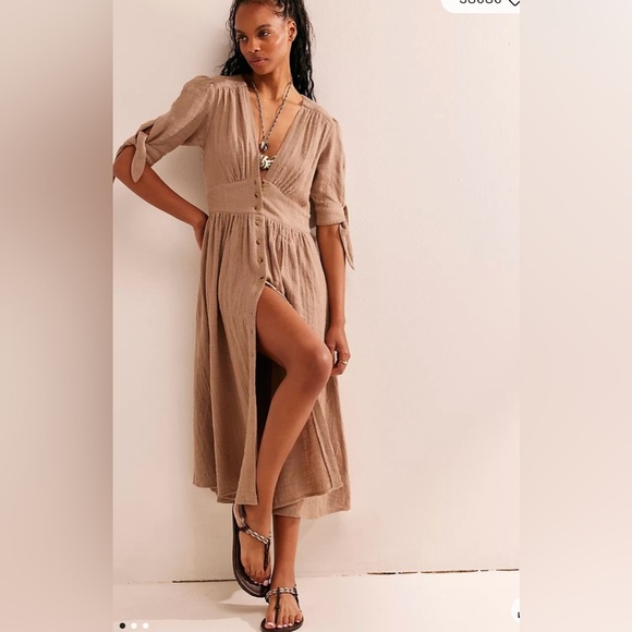 Free People Love Of My Life Midi Dress - Picture 2 of 14